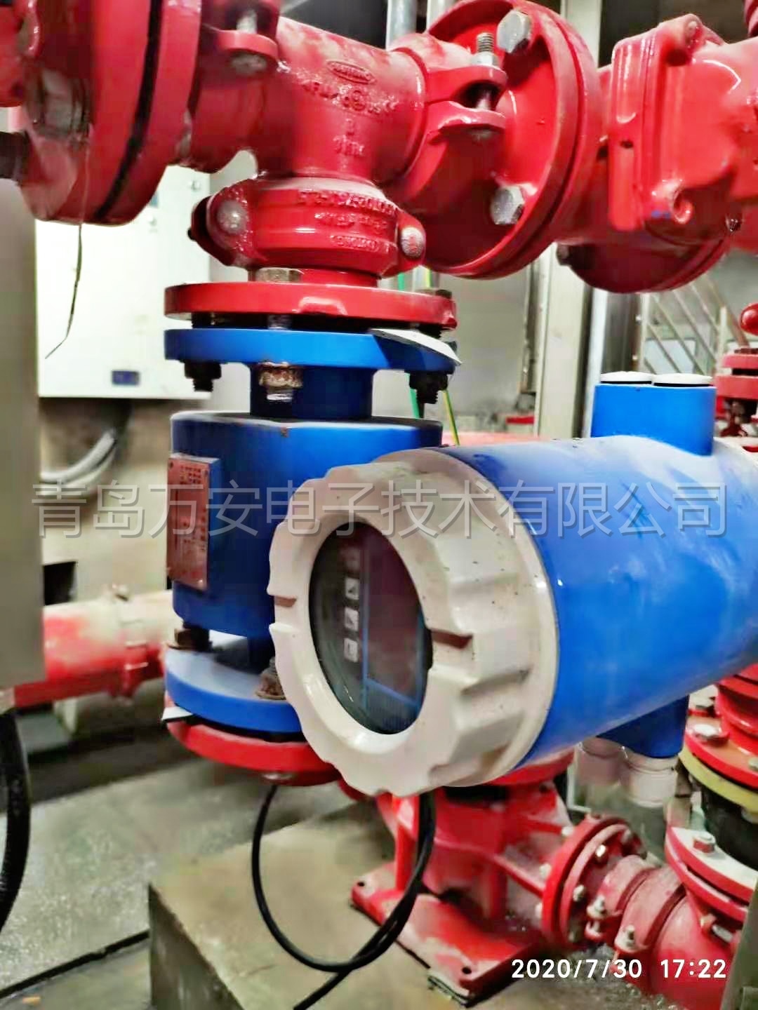 地鐵8號線消防管道安裝電磁流量計(jì)(圖1)
